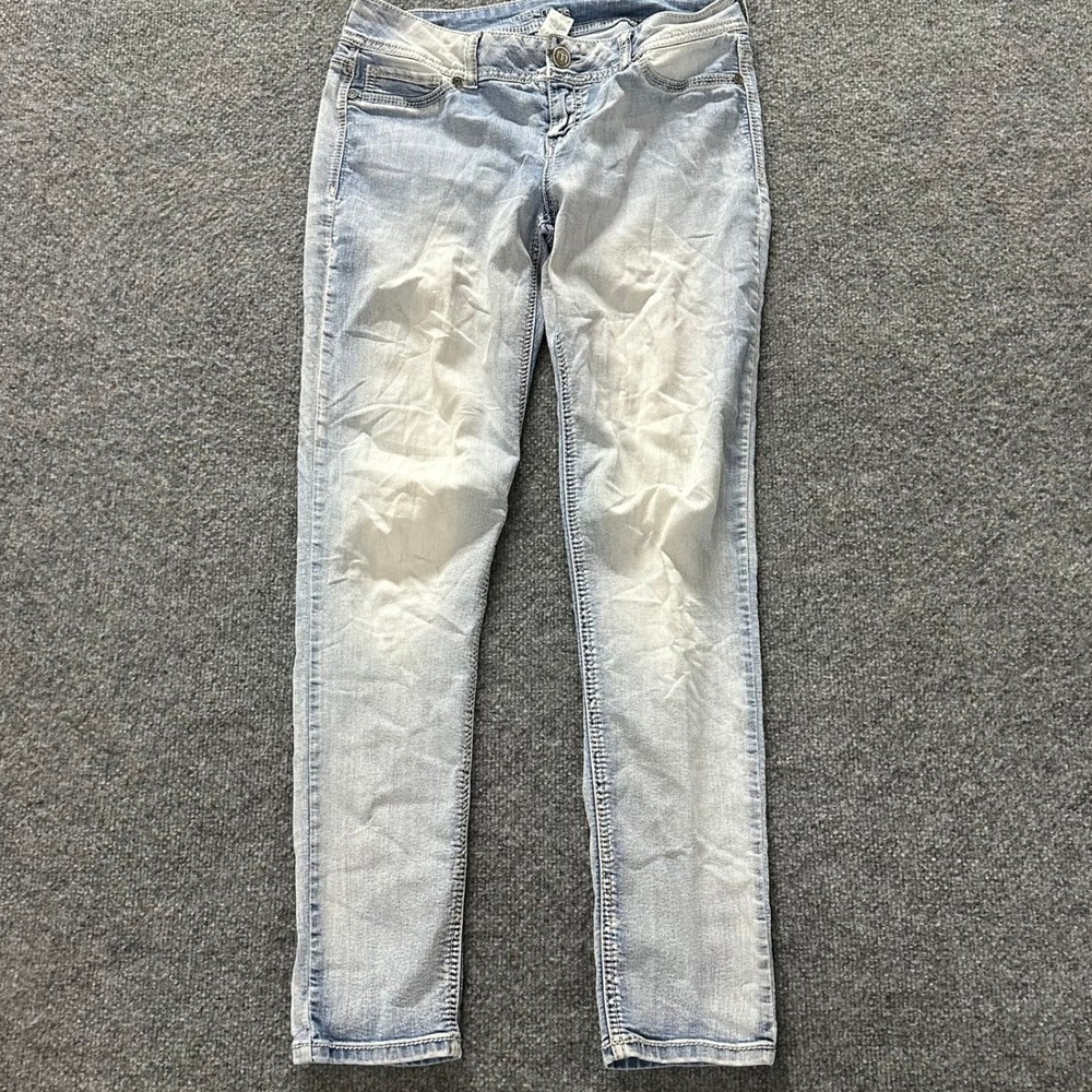 Maurices Jeans Womens Size L-R Light Wash Skinny Stretch Casual Denim Slim Fit